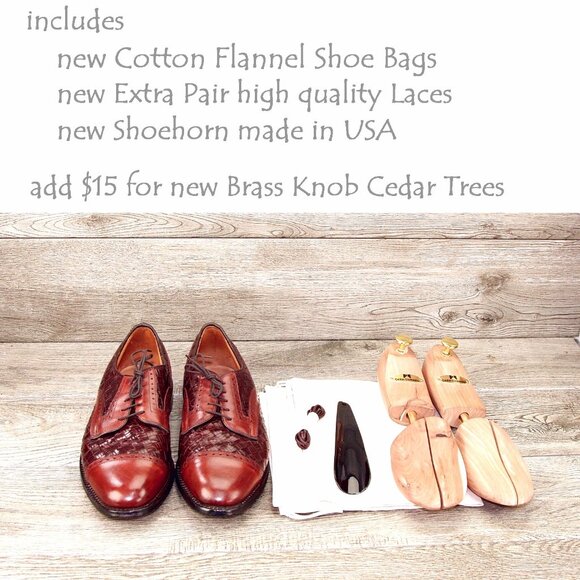 Allen Edmonds CRANDON Woven Blucher 9 D Chili * add $15 new Cedar Trees main image 12